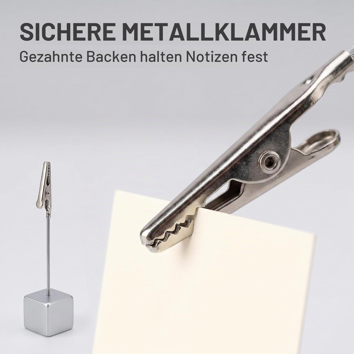 4 Stück 4 Farben Memo-Cliphalter Ständer mit Krokodilverschluss für Bilder, Karten, Papier, Notizklammer für Büro, Zuhause, Papierständer für Schreibtisch, Büro, Memo-Halter, Memo-Halter