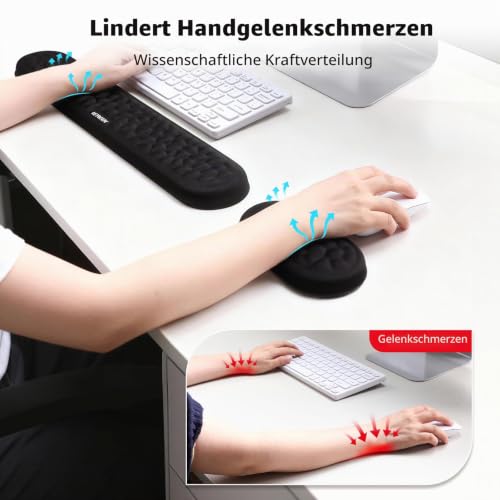 Handballenauflage für Tastatur und Maus