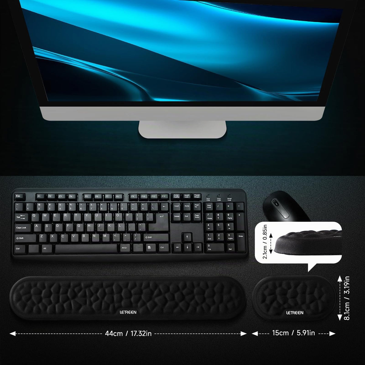Handballenauflage für Tastatur und Maus