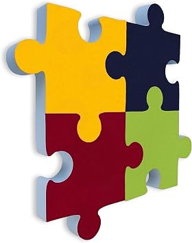platino24 Puzzle Schallabsorber 4er Set – Wand & Decke – Vierfarbig