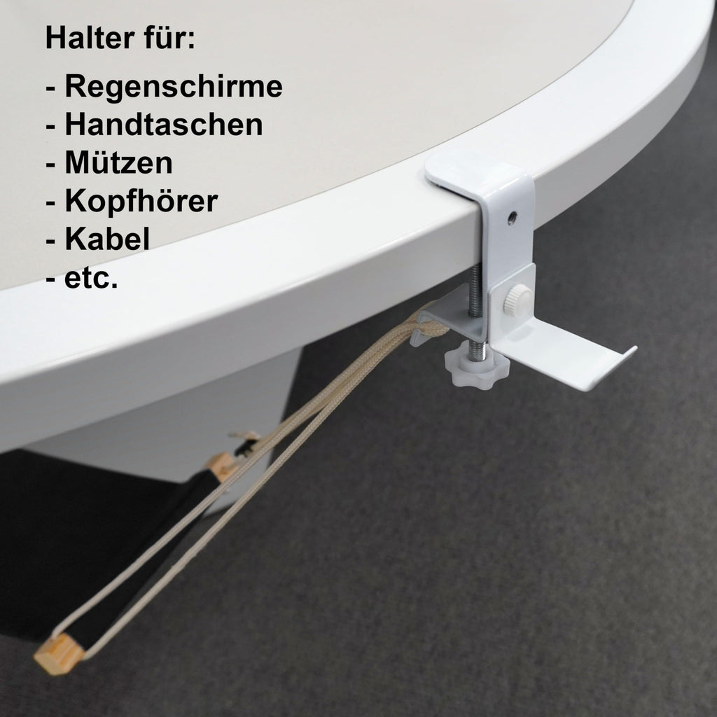 höhenverstellbare Hängematte für den Schreibtisch oder das Büro - Fußhängematte für eine bessere Entspannung (Schwarz)