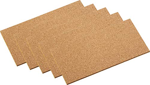 Metafranc Kork-Pads 100 x 200 mm – 5 Stück – selbstklebend – Klebekork