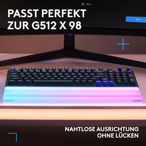 Logitech G G512 X PALM REST 98, LIGHTSYNC RGB Acryl-Handballenauflage
