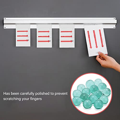 CHICIRIS Aluminium-Schiebekartenständer, Flexibler Bestellhalter für Küche, Restaurant, Gerilltes Design für Stiftaufbewahrung