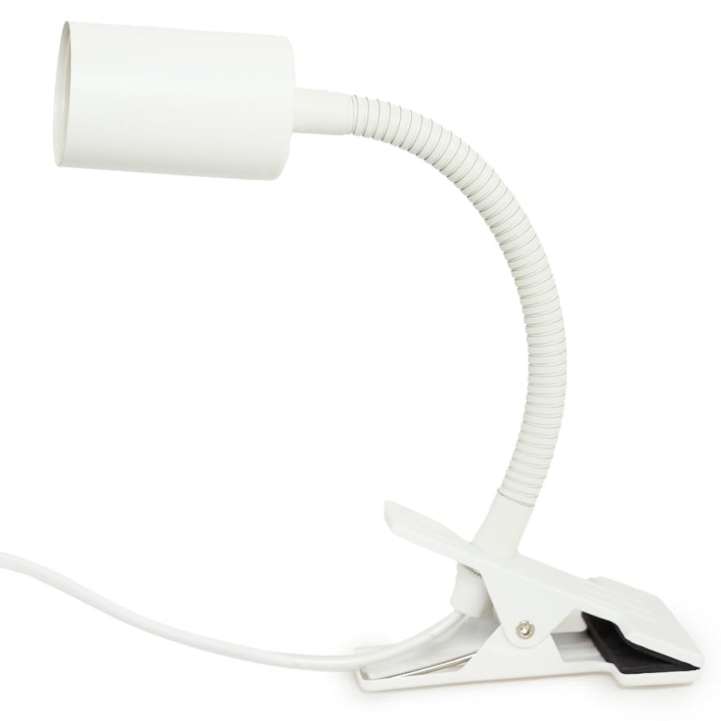 Pianta Pflanzenlampe Clip-On Fassung – 360° Schwanenhals, stabiler Clip für Pflanzenbeleuchtung. Mit Regalhalterung, Tischstecker, LED Clip-On. Perfekt für Schreibtische, Regale & Zimmerpflanzen.