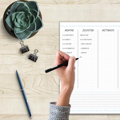 Sophies Kartenwelt Schreibtischunterlage A3 Papier mit To-Do-Liste Kalender