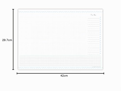 Sophies Kartenwelt Schreibtischunterlage A3 Papier mit To-Do-Liste Kalender