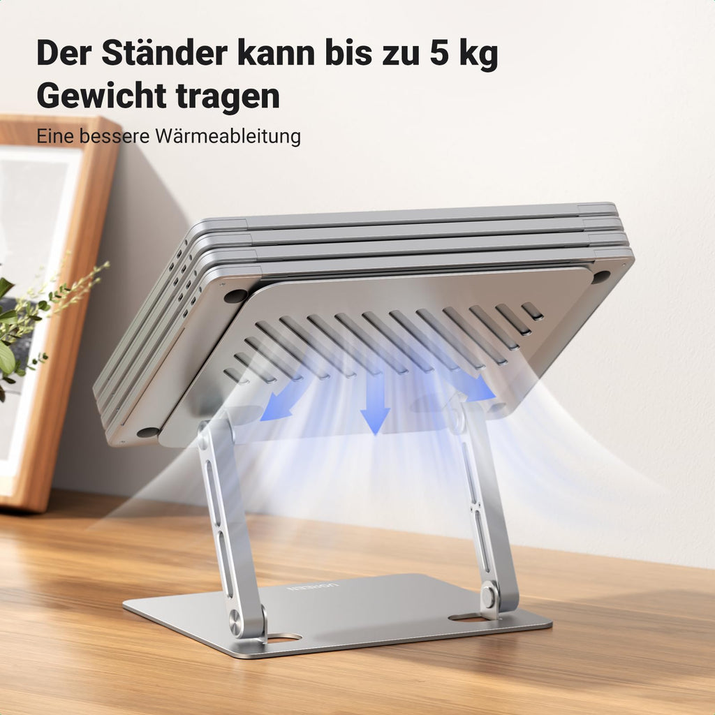 UGREEN Laptop Ständer Aluminium Höhenverstellbarer Laptop Stand 10-17.3"