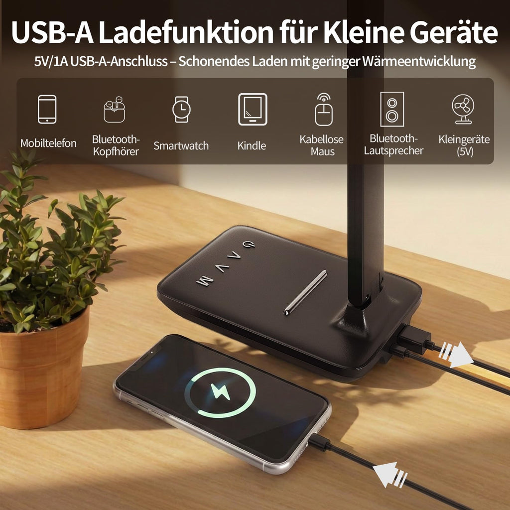 Schreibtischlampe LED Dimmbar für Büro, Lesen und Homeoffice