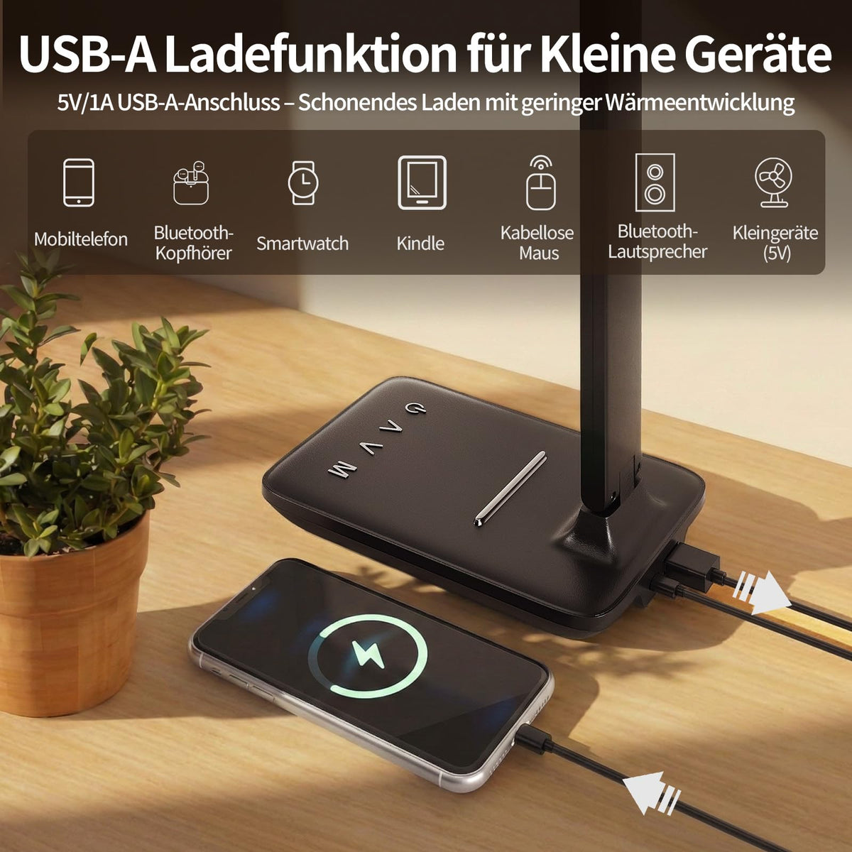 Schreibtischlampe LED Dimmbar für Büro, Lesen und Homeoffice