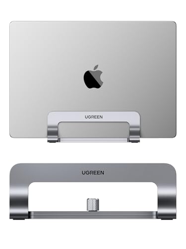 UGREEN Laptop Ständer Vertikaler Aluminium mit Thermischer Basis (Grau)