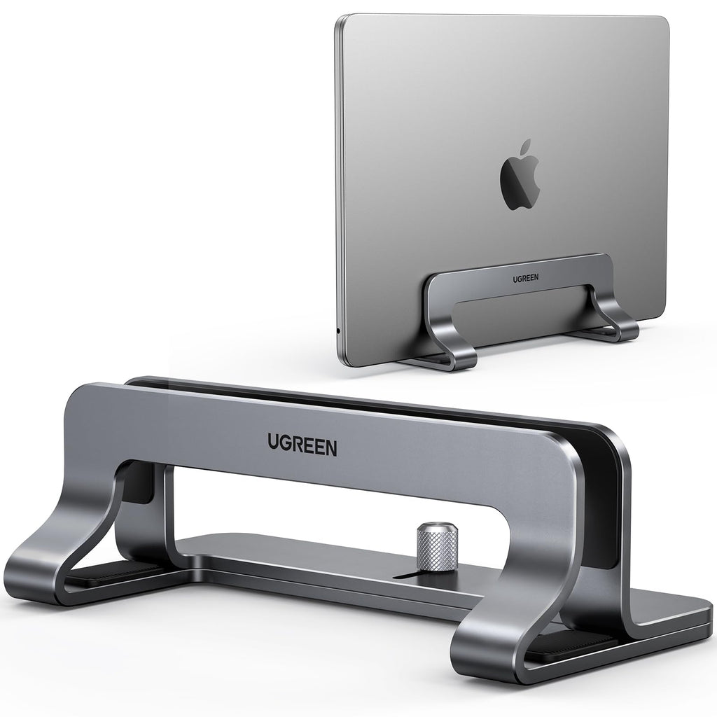 UGREEN Laptop Ständer Vertikaler Aluminium mit Thermischer Basis (Grau)