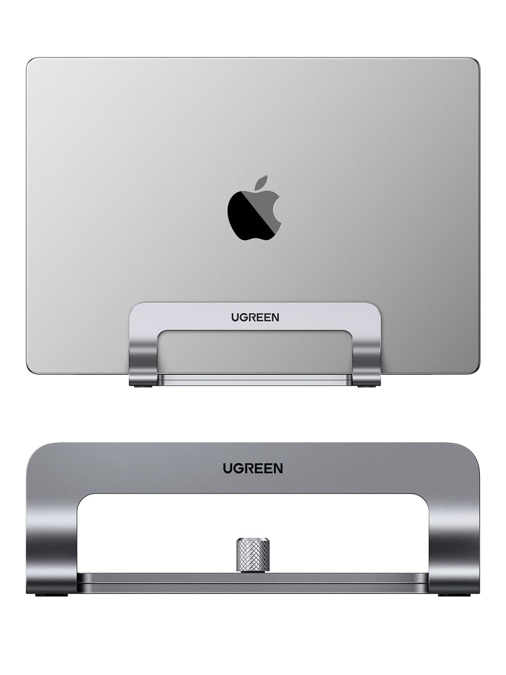 UGREEN Laptop Ständer Vertikaler Aluminium mit Thermischer Basis (Grau)