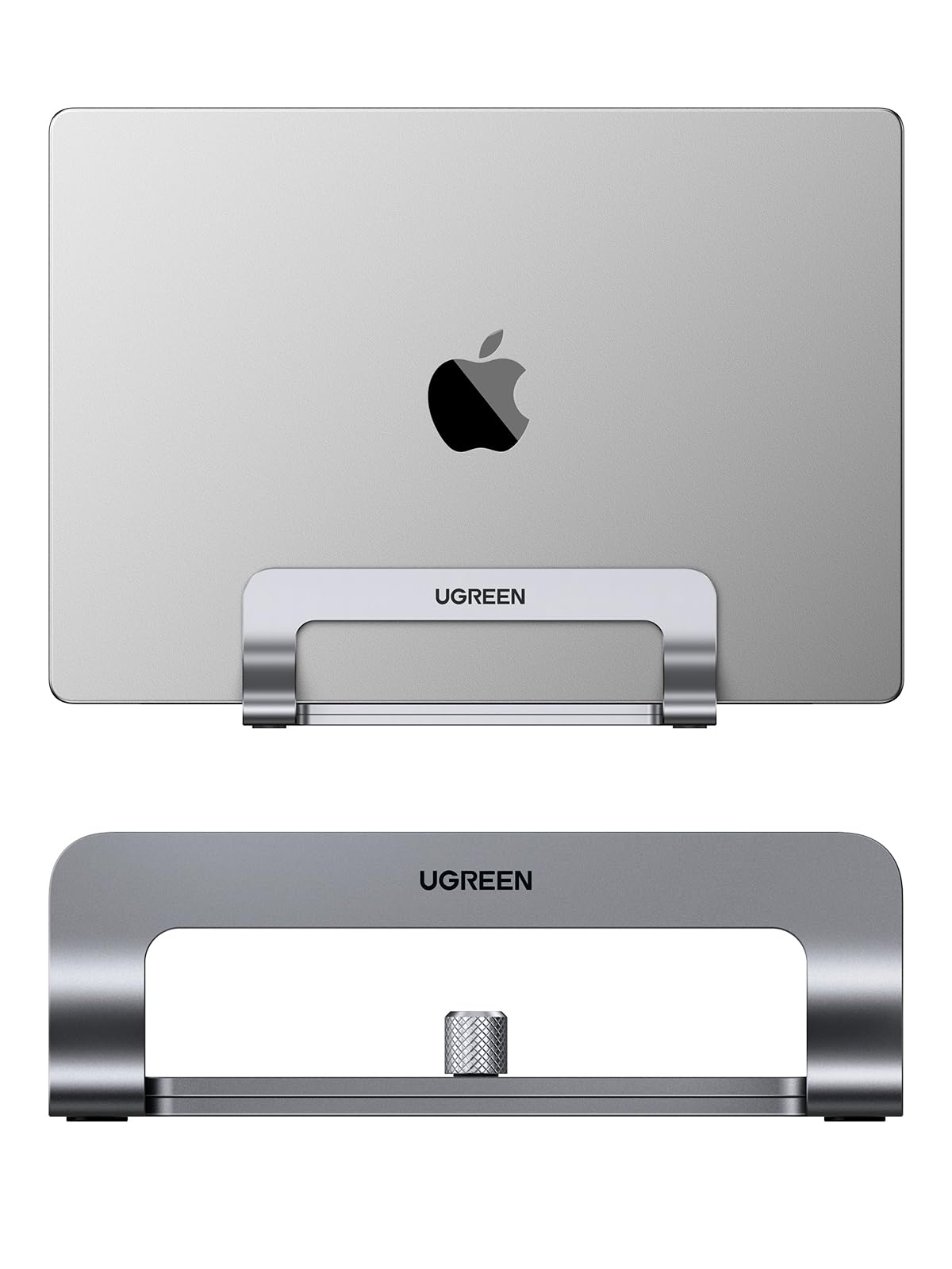 UGREEN Laptop Ständer Vertikaler Aluminium mit Thermischer Basis (Grau)