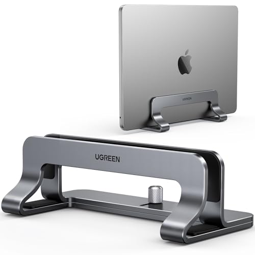 UGREEN Laptop Ständer Vertikaler Aluminium mit Thermischer Basis (Grau)