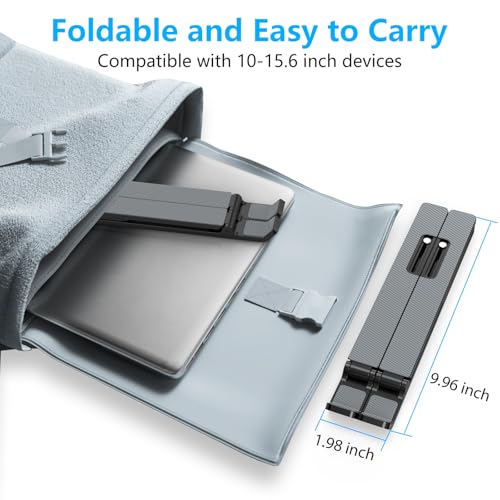 Laptop Ständer, Faltbarer Notebook Ständer, ABS+Silikon Laptopständer