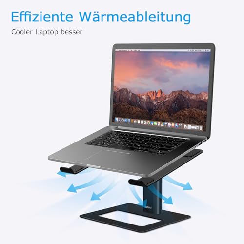 BoYata Laptop Ständer, Höhenverstellbarer Laptopständer für 11–17 Zoll