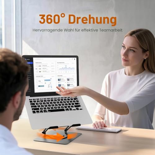 GRIFEMA Laptop Ständer Höhenverstellbar, Faltbarer Laptop Stand, bis 5 kg