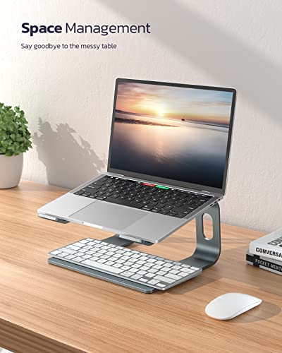 Nulaxy Laptop-Ständer für den Schreibtisch, abnehmbare Aluminium-Erhöhung