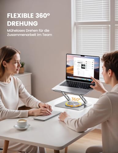 Lamicall Laptop Ständer, Alu Laptopständer, Notebook Ständer Schreibtisch