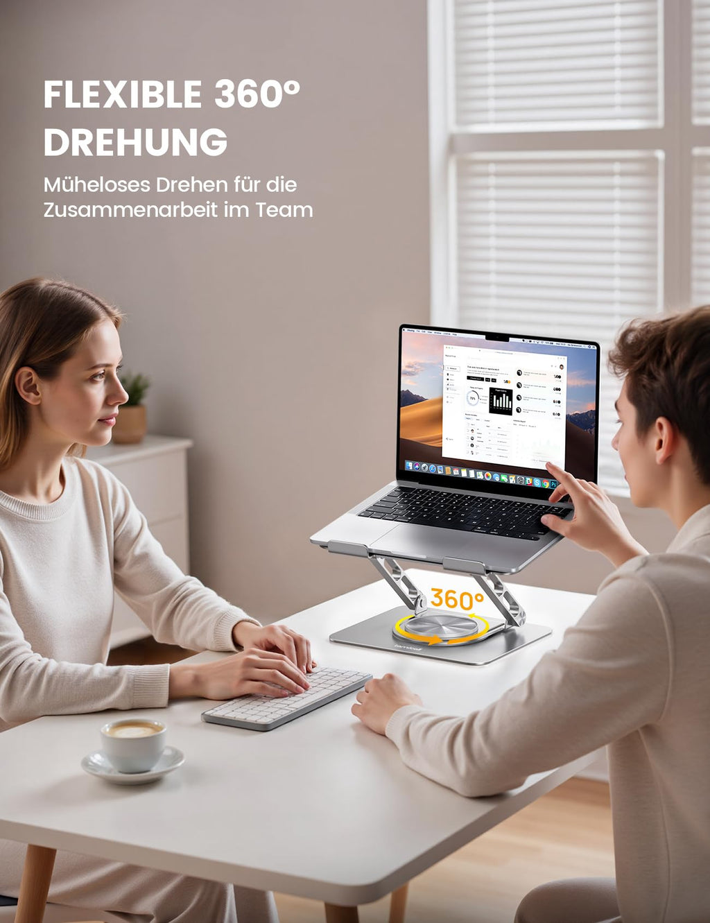 Lamicall Laptop Ständer, Alu Laptopständer, Notebook Ständer Schreibtisch