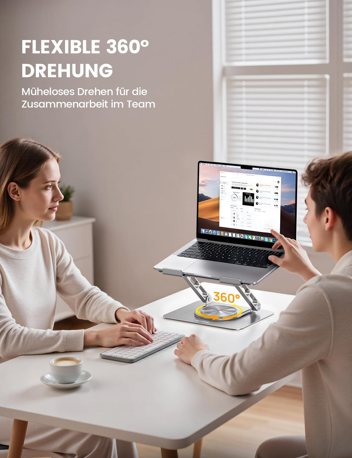Lamicall Laptop Ständer, Alu Laptopständer, Notebook Ständer Schreibtisch