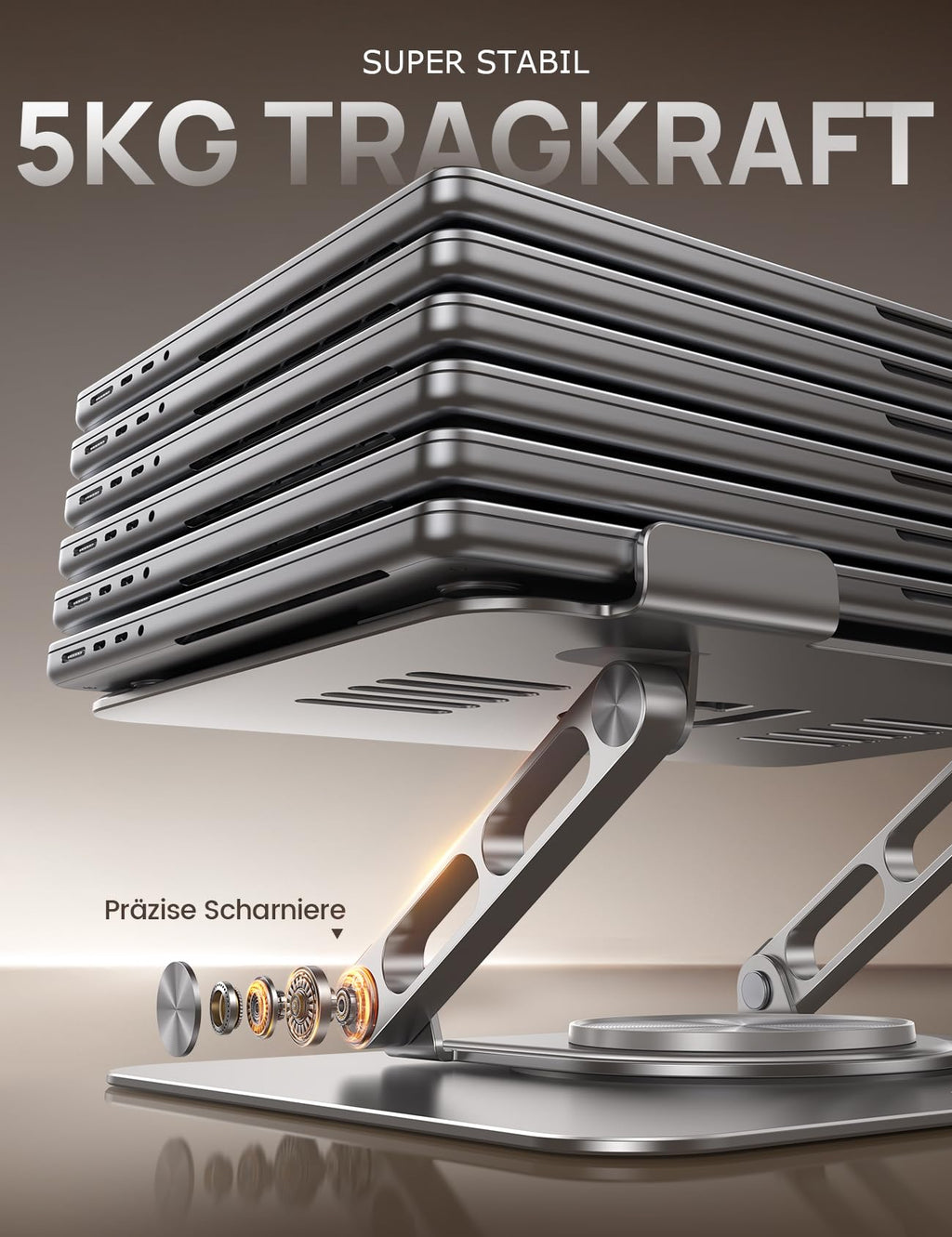 Lamicall Laptop Ständer, Alu Laptopständer, Notebook Ständer Schreibtisch