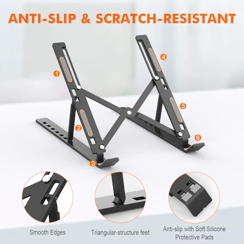 GRIFEMA Laptopständer, Tragbarer Faltbarer Laptop Stand, Notebookständer
