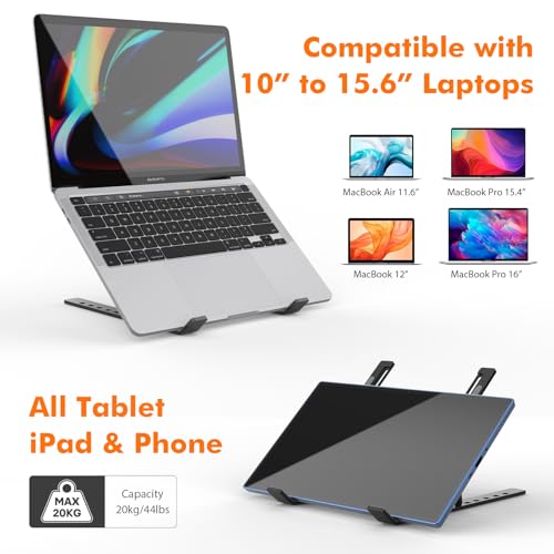 GRIFEMA Laptopständer, Tragbarer Faltbarer Laptop Stand, Notebookständer