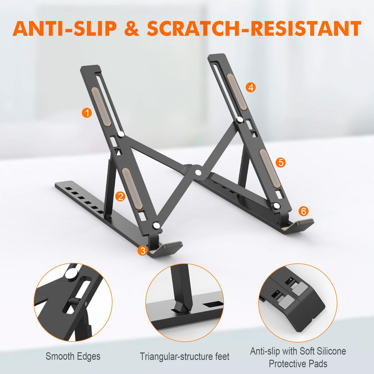 GRIFEMA Laptopständer, Tragbarer Faltbarer Laptop Stand, Notebookständer