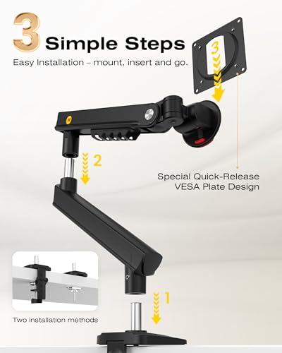 NB Ergonomic Smoovex Monitor Halterung für 17-32 Zoll Bildschirme 2-9 kg