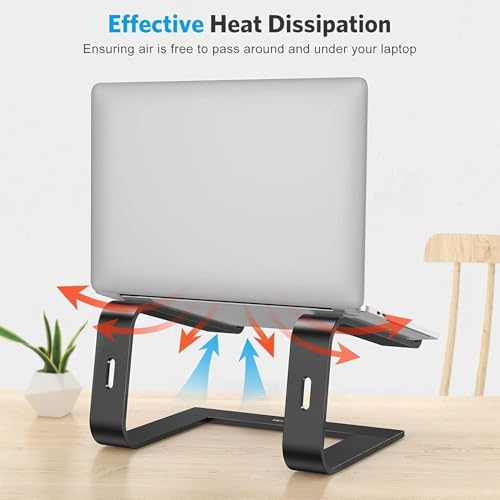 OMOTON Laptop Ständer, Notebook Ständer mit Belüftung, Universal PC Riser