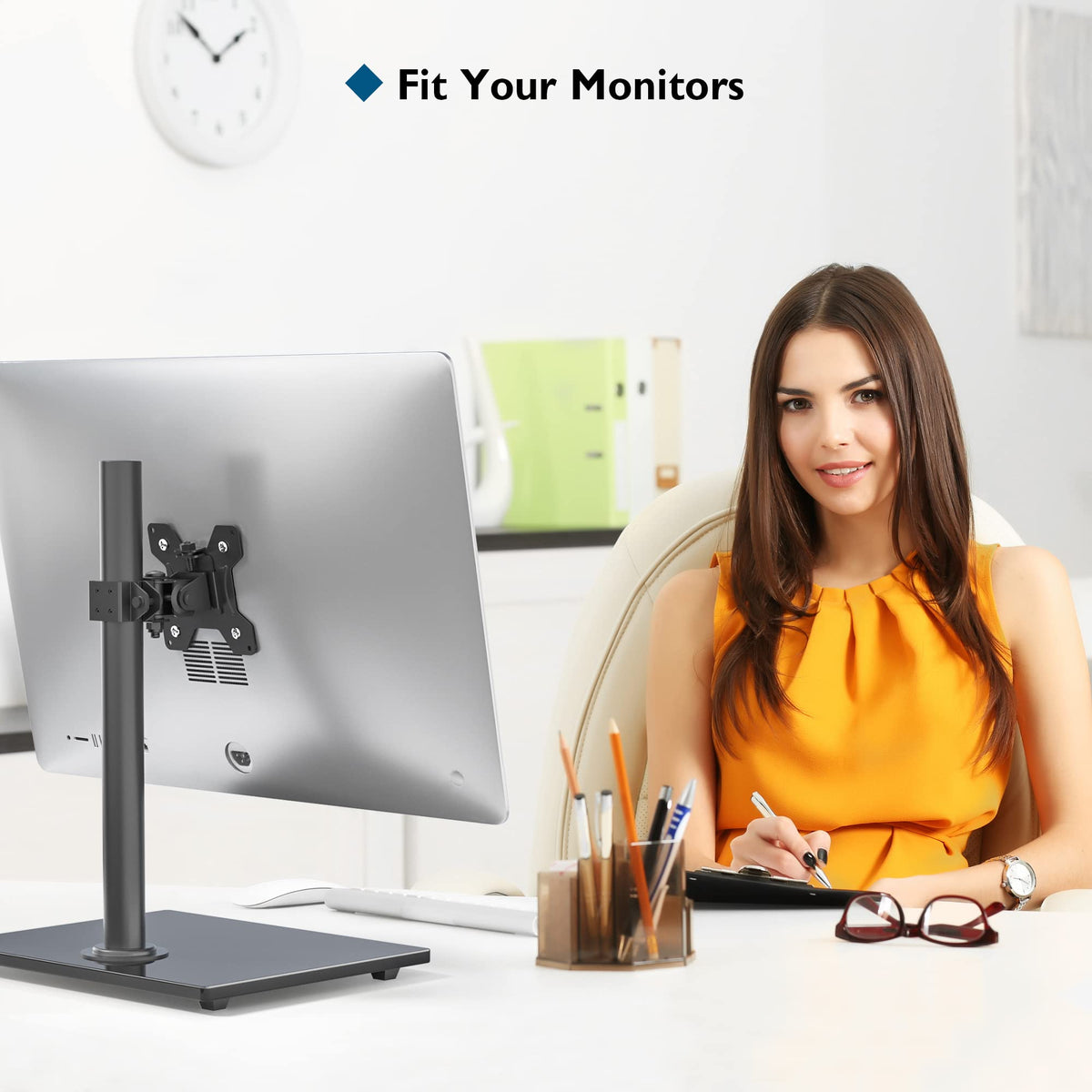 BONTEC Monitorständer Freistehend für 13-32 Zoll, 10 kg, VESA 75/100