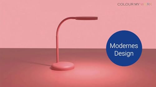 MAUL LED Tischlampe pink MAULjoy Touch of Rose warmweiß fürs Büro