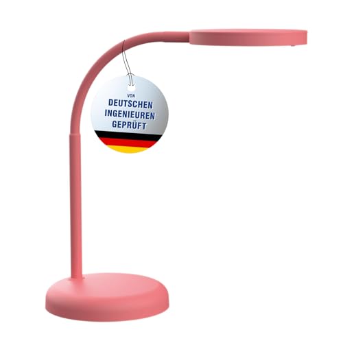 MAUL LED Tischlampe pink MAULjoy Touch of Rose warmweiß fürs Büro
