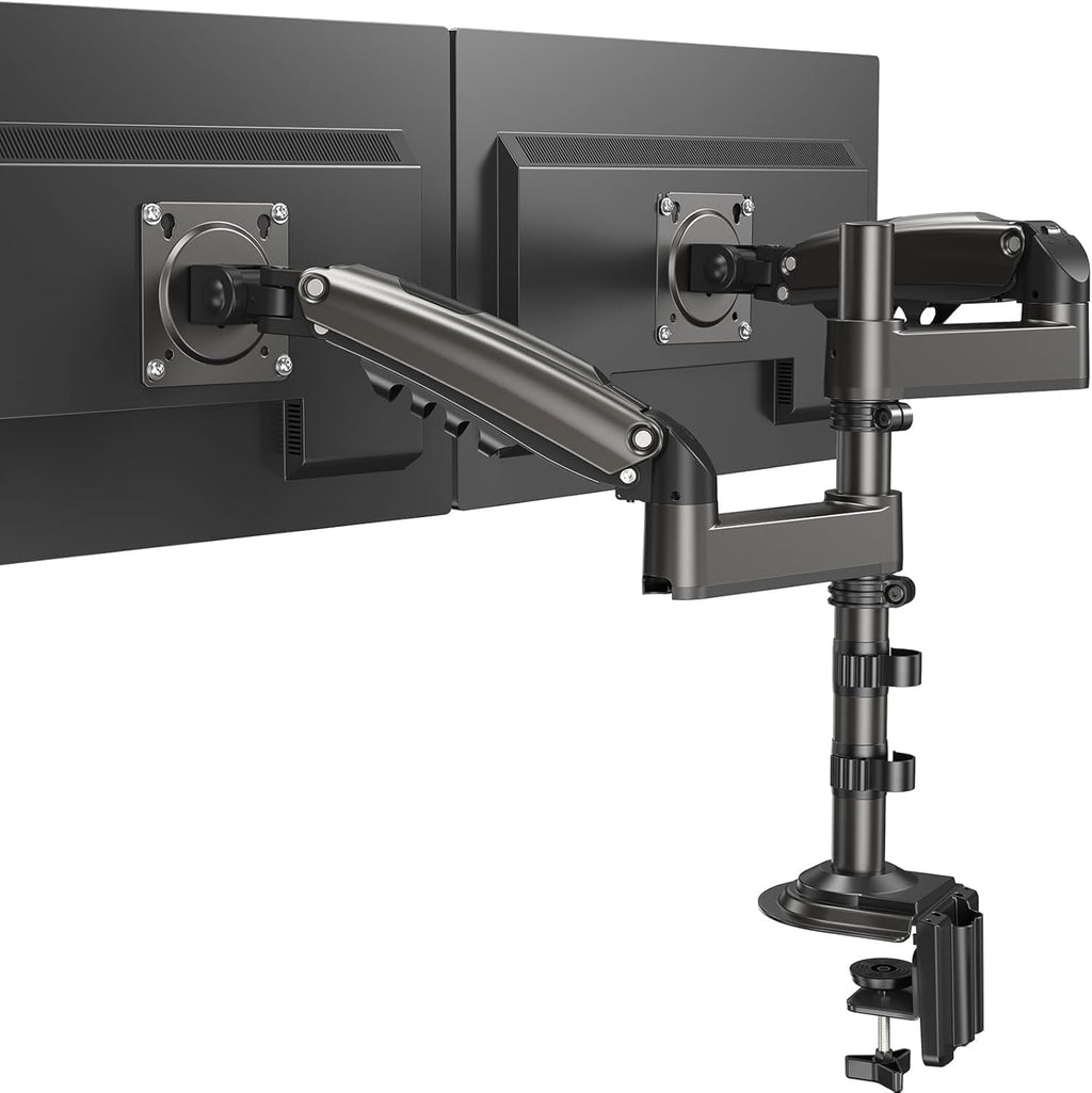 HUANUO Monitor Halterung 2 Monitore 13-32 Zoll, 9KG Arm, VESA 75/100