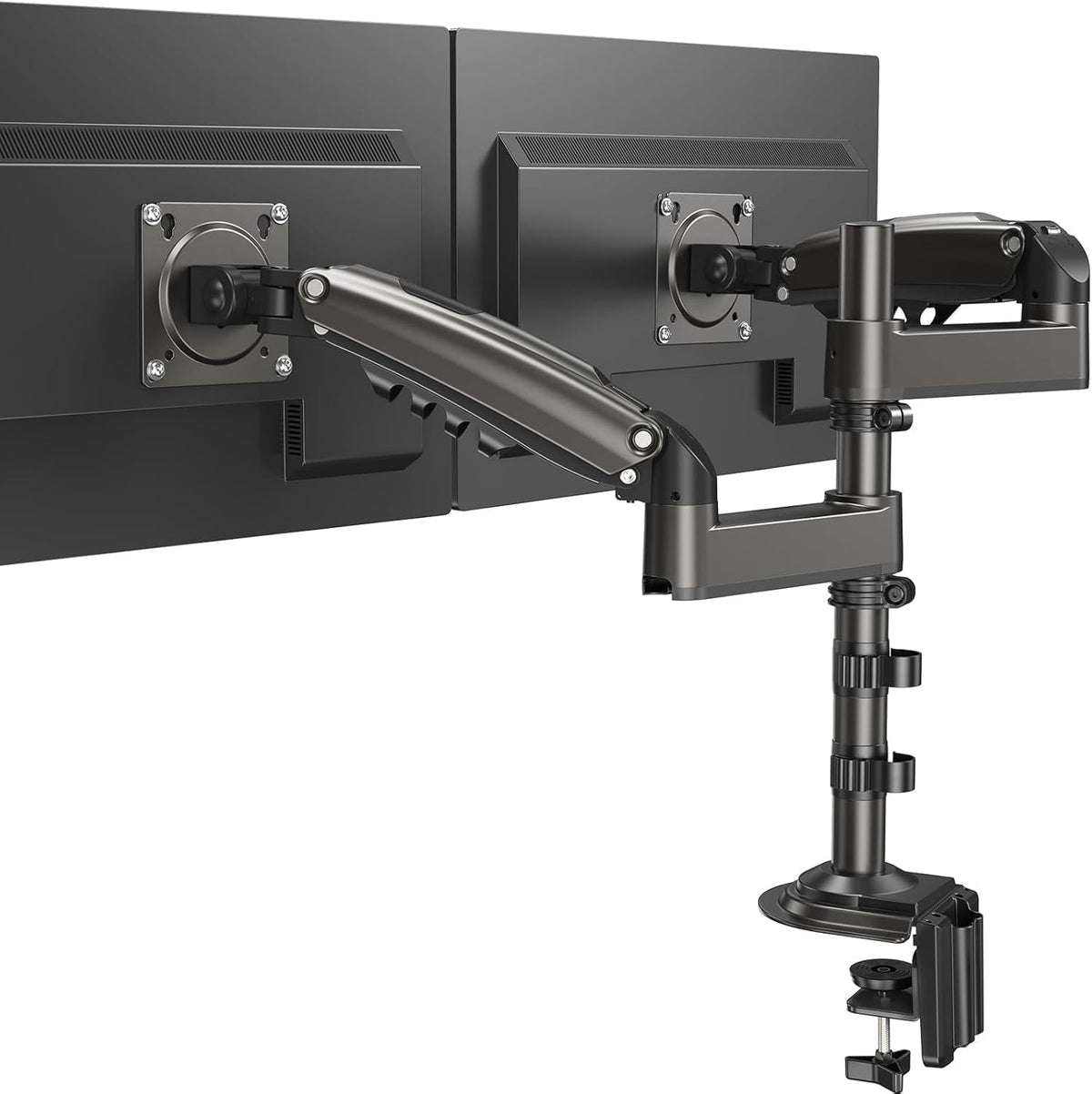 HUANUO Monitor Halterung 2 Monitore 13-32 Zoll, 9KG Arm, VESA 75/100