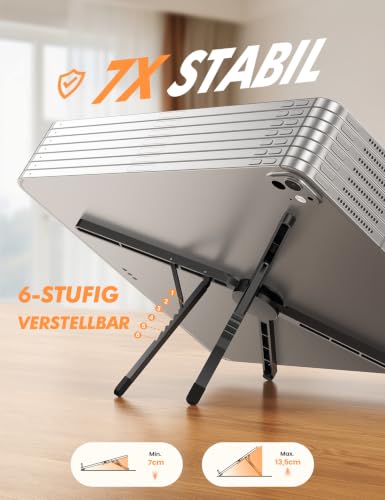 Lamicall Laptop Ständer, Alu Ultraleichter Laptopständer für Schreibtisch