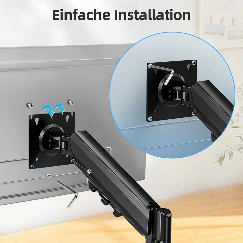 MOUNTUP Monitor Halterung für 13-32 Zoll Monitore Hält 2-9 kg,VESA 75/100mm