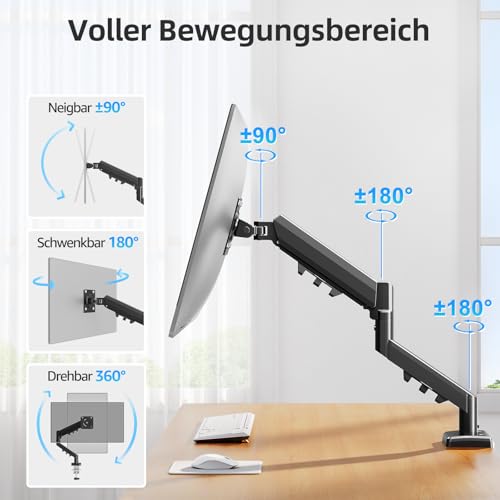 MOUNTUP Monitor Halterung für 13-32 Zoll Monitore Hält 2-9 kg,VESA 75/100mm