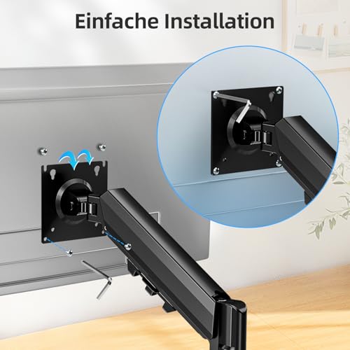 MOUNTUP Monitor Halterung für 13-32 Zoll Monitore Hält 2-9 kg,VESA 75/100mm