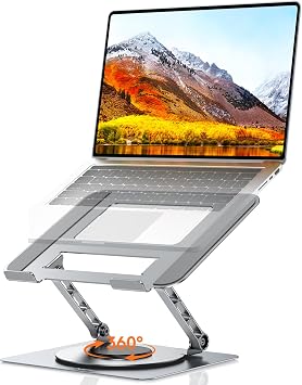 TECKNET Laptop Ständer Höhenverstellbar,Ergonomischer Laptop Stand,Silber
