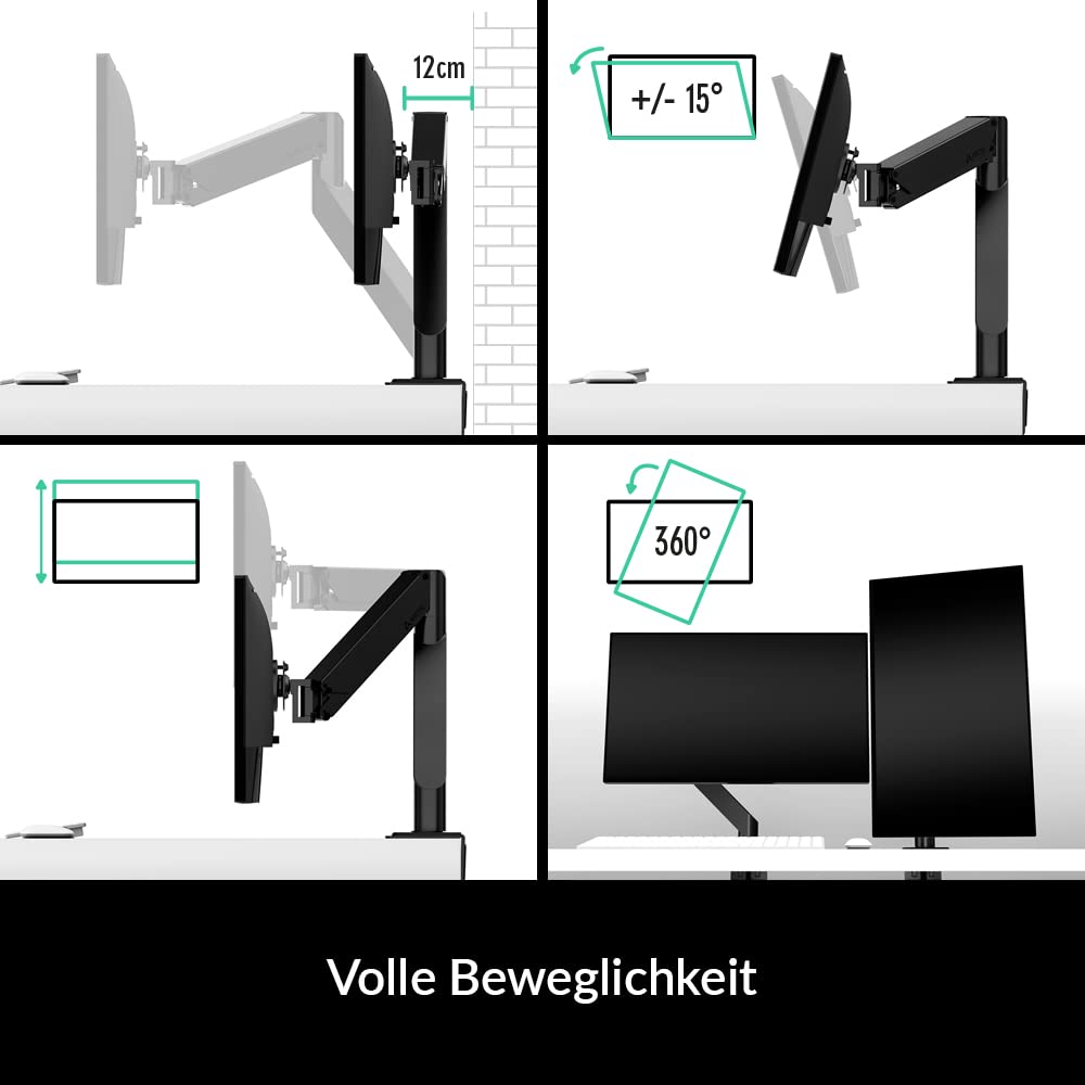 ARCTIC X1-3D - Monitorarm mit Gasliftarm für einen Monitor