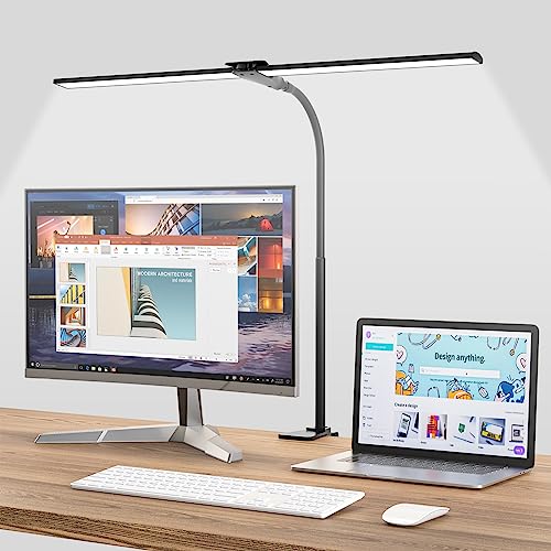 Hensam Schreibtischlampe LED Dimmbar, 1400LM Bürolampe für Monitor