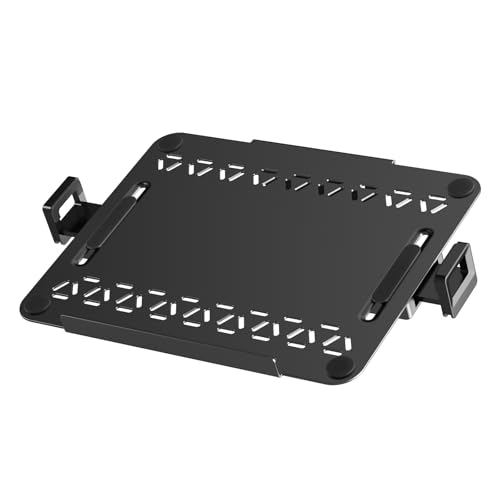 PUTORSEN VESA Laptop Halterung aus Metall für 12-18 Zoll Notebook bis 9 kg, Laptop-Ständer mit Belüftung für Monitorarm, VESA 75/100