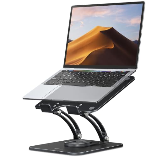 Nulaxy 360° Drehbarer Laptop Ständer, Notebook Halterung für Schreibtisch