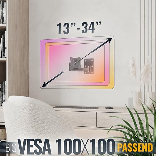 RICOO R02-11 PC Monitor Halterung TV Wandhalterung Fernseher 13-34 Zoll