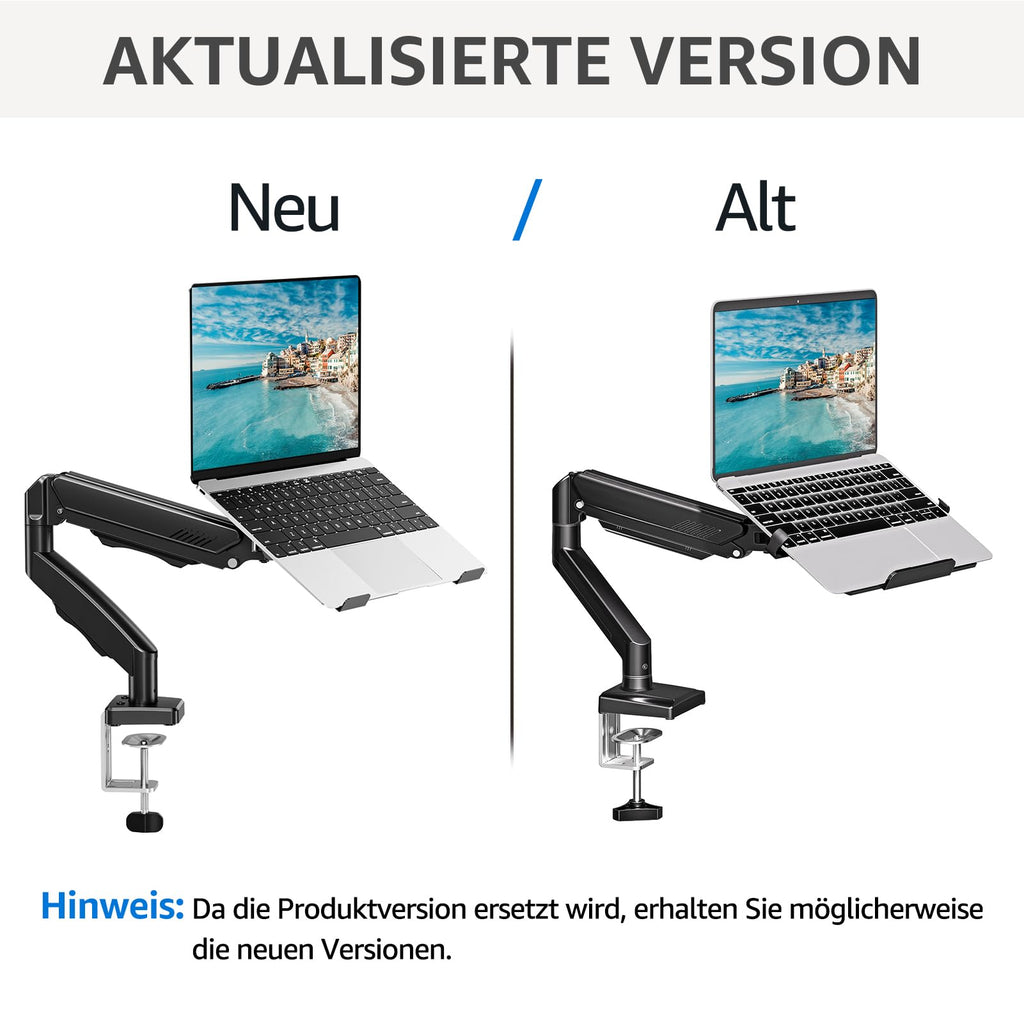 MOUNTUP 2 in 1 Monitor Halterung mit Laptopablage für Laptop & Monitor