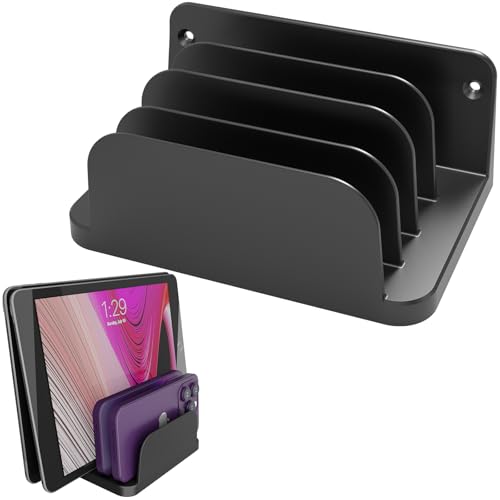 sciuU Wandhalterung für 4 Geräte – für Tablet, Slim Laptop, Handy, eReader