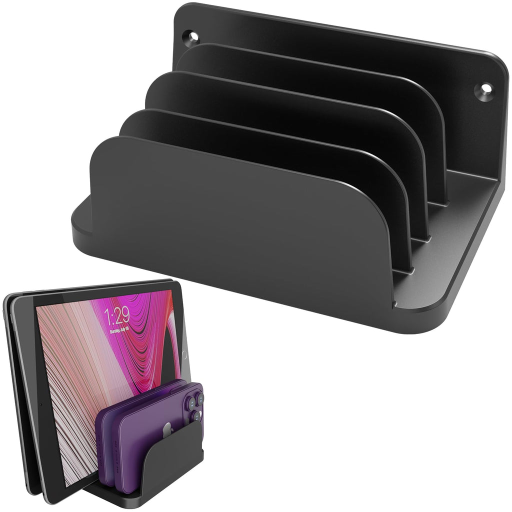 sciuU Wandhalterung für 4 Geräte – für Tablet, Slim Laptop, Handy, eReader